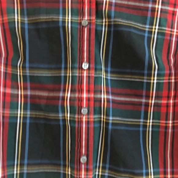 J Crew 100% Cotton Perfect Button Down 2 Tartan Plaid Professional Workwear - Picture 8 of 16